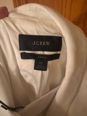 J.Crew Parke Blazer Ivory Size 12 Classic Tailored Jacket